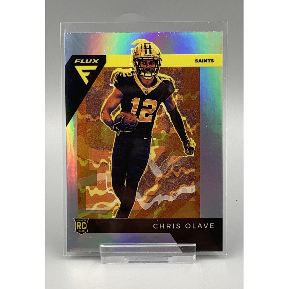 2022 Panini Chronicles Chris Olave Flux Holo Silver Rookie RC Saints Buckeyes